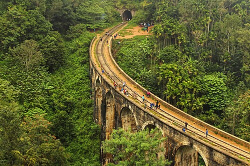 Nine Arch Bridge near Ella in Sri Lanka