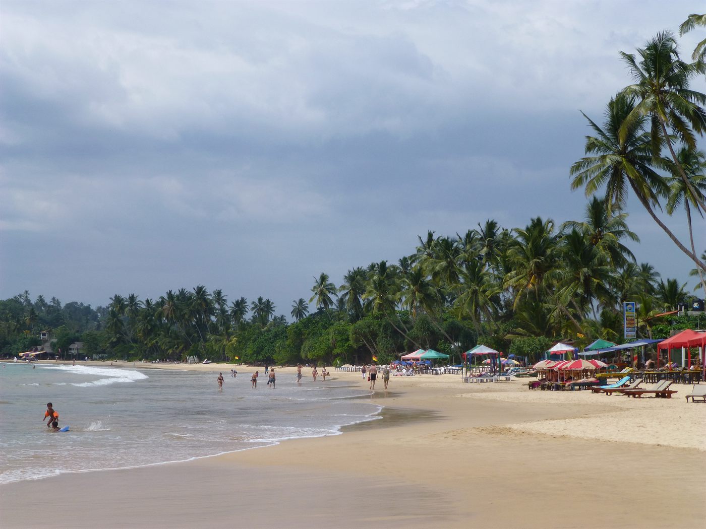 Mirissa beach on the south coast of Sri Lanka